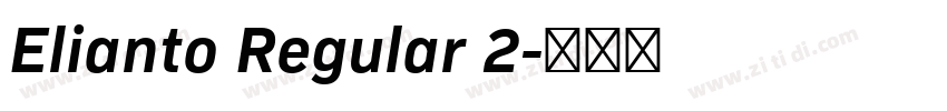 Elianto Regular 2字体转换